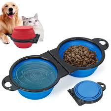 Collapsible Dog Bowls, Portable Travel Pet Feeder Bowl,